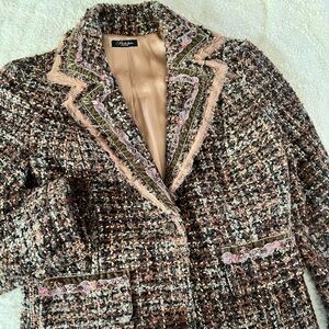 Designer fitted jacket.
